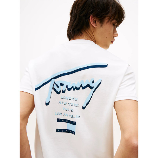 Tommy Hilfiger Ανδρική κοντομάνικη μπλούζα Signature Back Logo Crew Neck T-Shirt